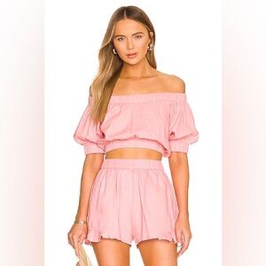 MinkPink revolve Off-Shoulder Women's crop Top 2 for $20